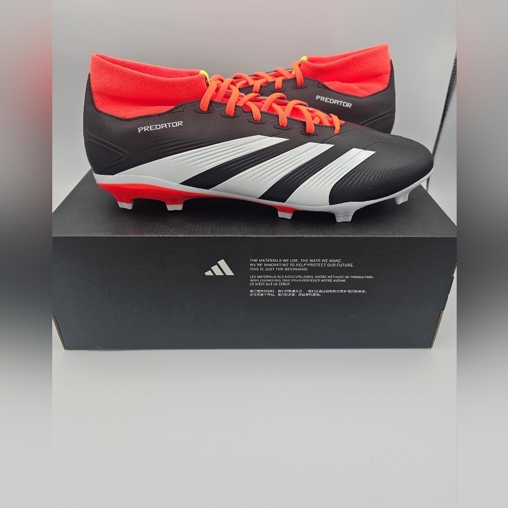 Adidas Predator 24 League FG 'Solar Energy Pack' Soccer Cleats Mens Size 12.5